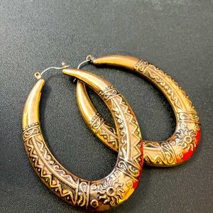 Beautiful hoop earrings